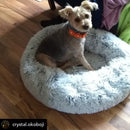 Snowflake White Two Tone - Mr. Peanut's 28" OrthoPlush® Pet Bed