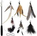 Interactive Cat Feather Wand Teaser Toy