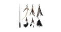 Interactive Cat Feather Wand Teaser Toy
