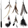 Interactive Cat Feather Wand Teaser Toy
