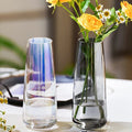 Iridescent Holographic Glass Flower Vase