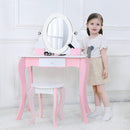 Kids Vanity Table Set with Mirror