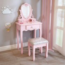 Kids Vanity Table Set with Mirror