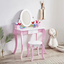 Kids Vanity Table Set with Mirror