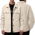 Lapel Button Corduroy Trucker Jacket