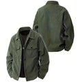 Lapel Button Corduroy Trucker Jacket