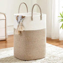 Large Collapsible Laundry Basket Woven Cotton Rope Dirty Clothes Hamper