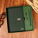 Leather-Bound Journal Gift Set with Pen