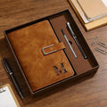Leather-Bound Journal Gift Set with Pen
