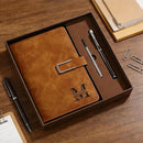 Leather-Bound Journal Gift Set with Pen