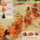 Lighted Fall Harvest Garland 10FT
