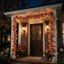 Lighted Fall Harvest Garland 10FT