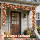 Lighted Fall Harvest Garland 10FT