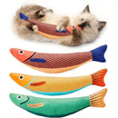 Long Catnip Kicker Fish Toy