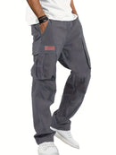 Loose Straight Leg Multi-Pocket Work Pants