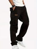 Loose Straight Leg Multi-Pocket Work Pants