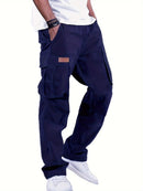 Loose Straight Leg Multi-Pocket Work Pants