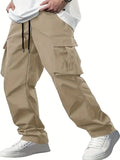 Loose Straight Leg Workwear Pants