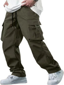 Loose Straight Leg Workwear Pants