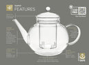 Blooming Tea Gift Set — Glass Teapot, Warmer, 4 Cups, 12 Flowering Teas