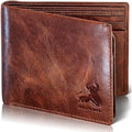 Full-Grain Leather RFID Bifold Wallet for Men