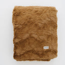 GRACED SOFT LUXURIES Faux Fur Throw Blanket 60x80 Camel