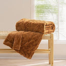 GRACED SOFT LUXURIES Faux Fur Throw Blanket 60x80 Camel