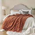 GRACED SOFT LUXURIES Faux Fur Throw Blanket 60x80 Camel