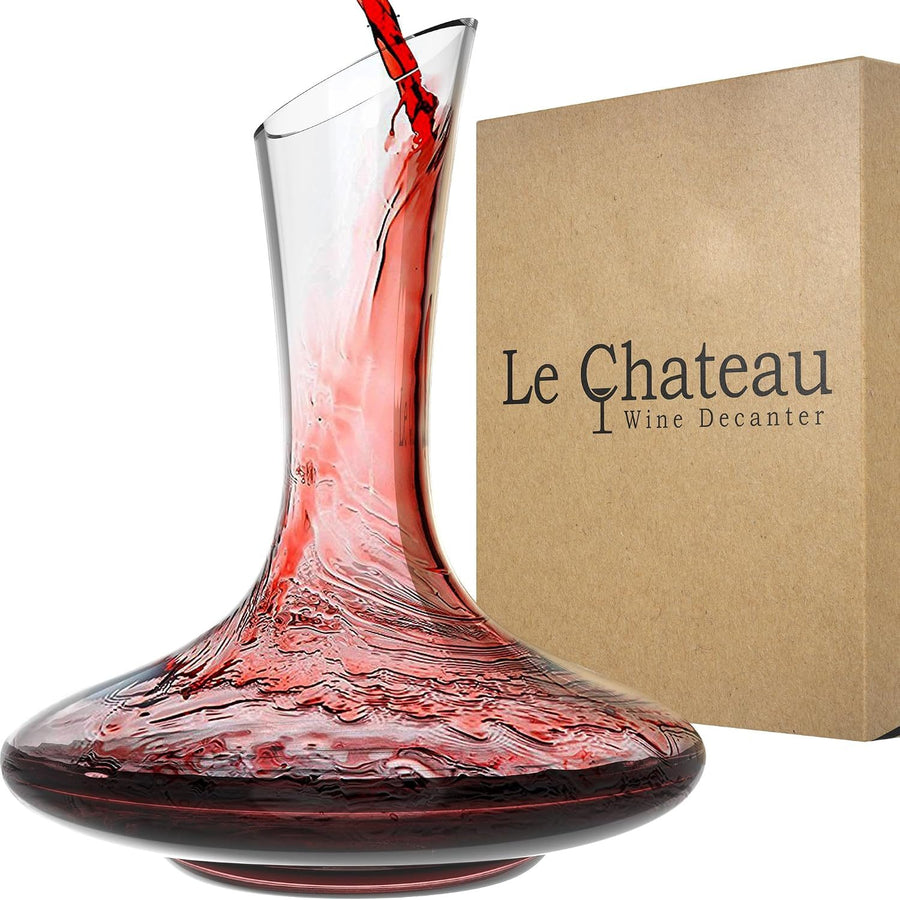 Hand-Blown Crystal Wine Decanter