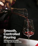 Hand-Blown Crystal Wine Decanter with Built-in Aerator