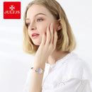 Julius JA-1097 Women's Rose Gold Leather Strap Dress Watch