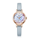 Julius JA-1097 Women's Rose Gold Leather Strap Dress Watch