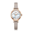 Julius JA-1097 Women's Rose Gold Leather Strap Dress Watch