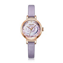 Julius JA-1097 Women's Rose Gold Leather Strap Dress Watch