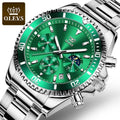 OLEVS 2870 Men's Chronograph Luxury Watch - Stainless Steel