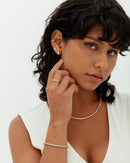 PAVOI Classic 3mm Cubic Zirconia Tennis Bracelet - 14K Gold Plated