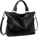 Top-Layer Cowhide Leather Hobo Tote Handbag