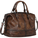 Top-Layer Cowhide Leather Hobo Tote Handbag