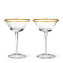 Vintage Crystal Champagne Coupe Glasses