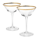 Vintage Crystal Champagne Coupe Glasses