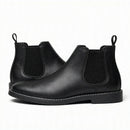 Men's Waterproof Leather Chelsea Boots - black pair studio shot