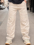 Men's 100% Cotton Straight-Leg Cargo Pants