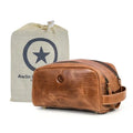 Men's Buffalo Leather Dopp Kit Toiletry Bag