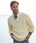 Men's Cable-Knit Fisherman Sweater