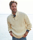 Men's Cable-Knit Fisherman Sweater