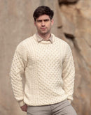 Men's Cable-Knit Fisherman Sweater