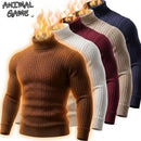 Men's Cable Knit Turtleneck Pullover Sweater Warm Soft Thermal Jumper Winter Fit