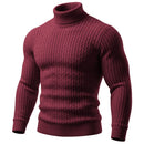 Men's Cable Knit Turtleneck Pullover Sweater Warm Soft Thermal Jumper Winter Fit