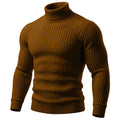 Men's Cable Knit Turtleneck Pullover Sweater Warm Soft Thermal Jumper Winter Fit