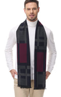 Men's Cashmere-Blend Plaid Scarf